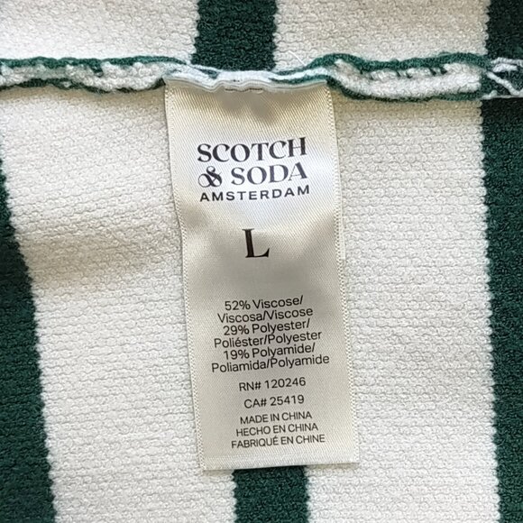 Scotch & Soda Stripe Knit Button-Up Vest Crop Top Preppy Collegiate  Size Large - Picture 7 of 9